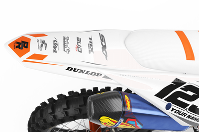 KTM Graphics Kit BUD RACING ORANGE And White