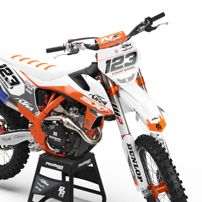 KTM Graphics Kit BUD RACING ORANGE And White