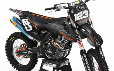 KTM Graphics kit FACTORY NEKEN BLACK MATT : Ideal for KTM fans