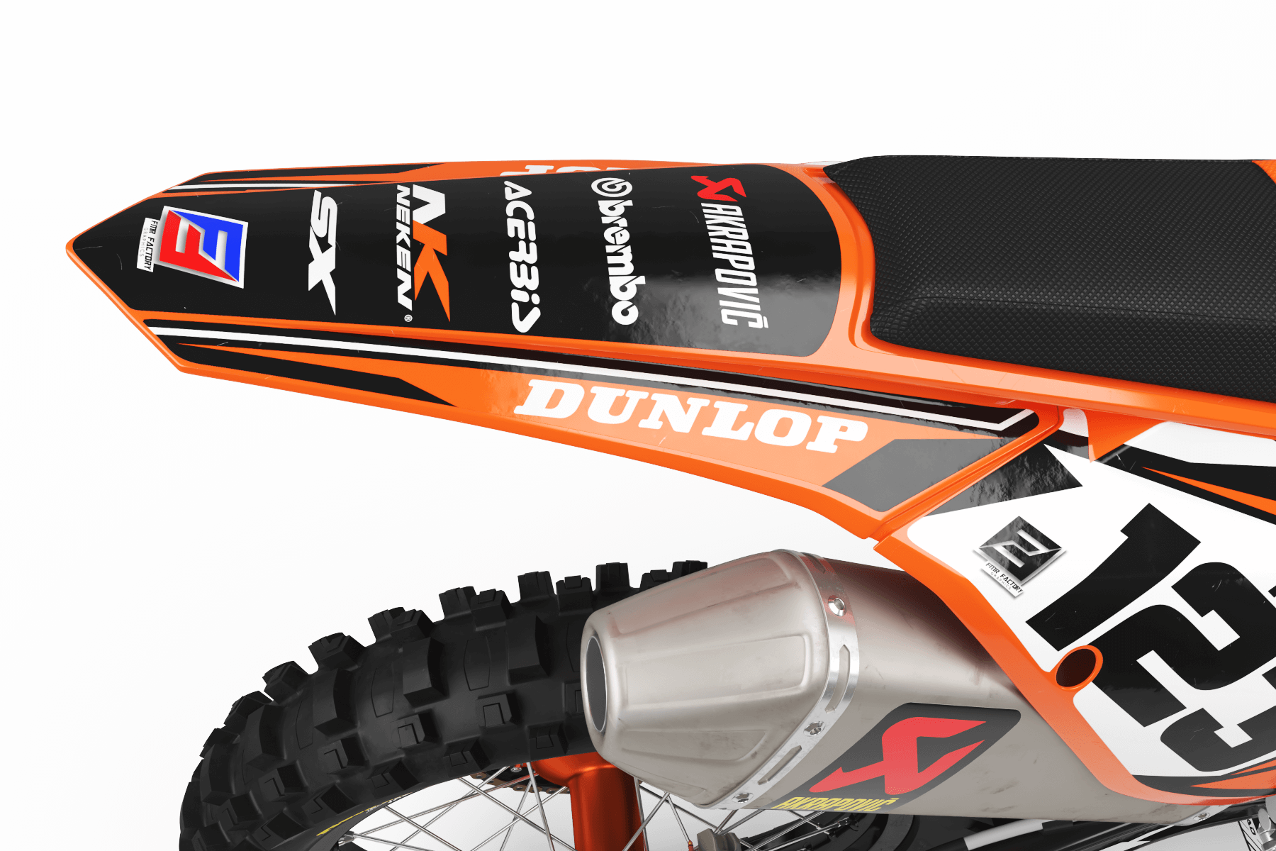 KTM Graphics Kit FACTORY ENERGY orange : with a unique style