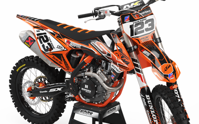 KTM Graphics Kit FACTORY ENERGY orange : with a unique style