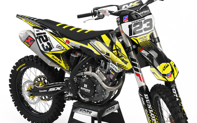 KTM Graphics Kit KTM FACTORY ENERGY YELLOW : with a unique style