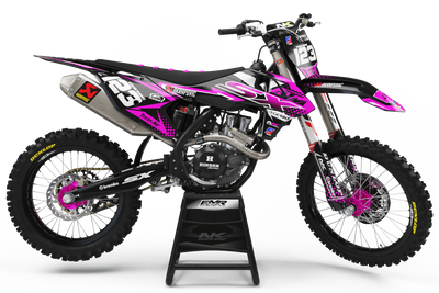 KTM Graphics Kit KTM FACTORY ENERGY PINK : with a unique style