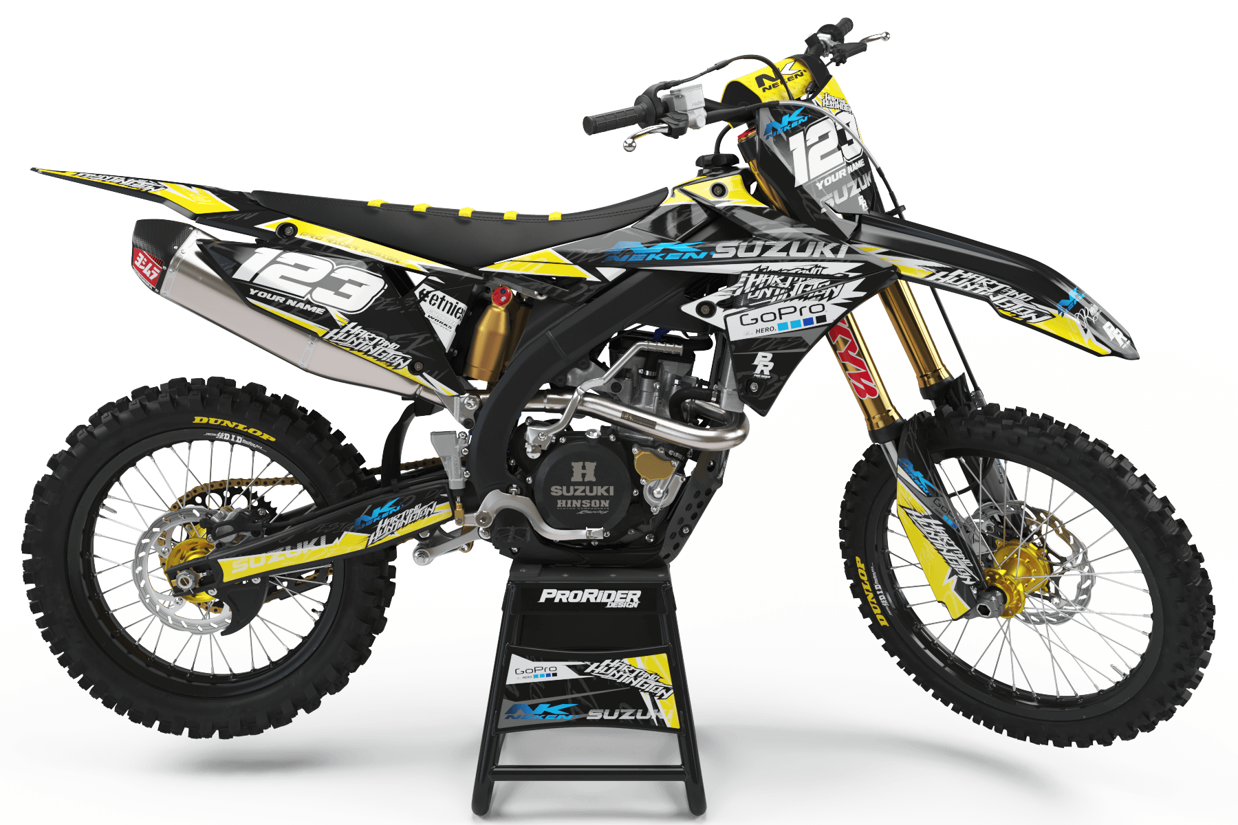 SUZUKI Graphics Kit GO PRO HART AND HUNTINGTON