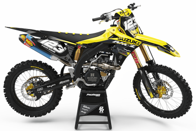 SUZUKI Graphics Kit BUD RACING Black And Yellow