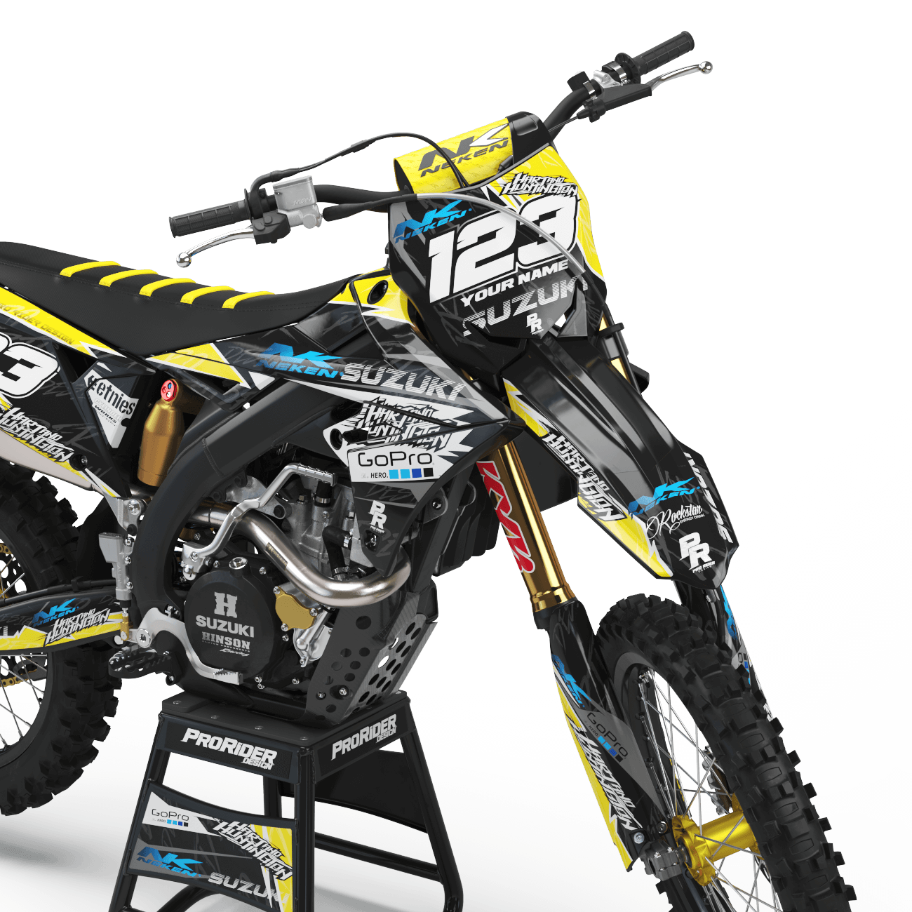 SUZUKI Graphics Kit GO PRO HART AND HUNTINGTON