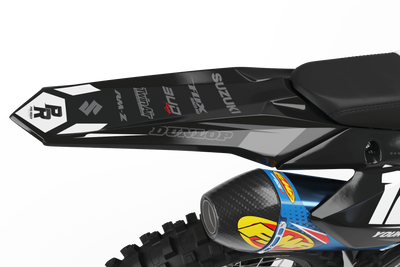 SUZUKI Graphics Kit BUD RACING Black And White