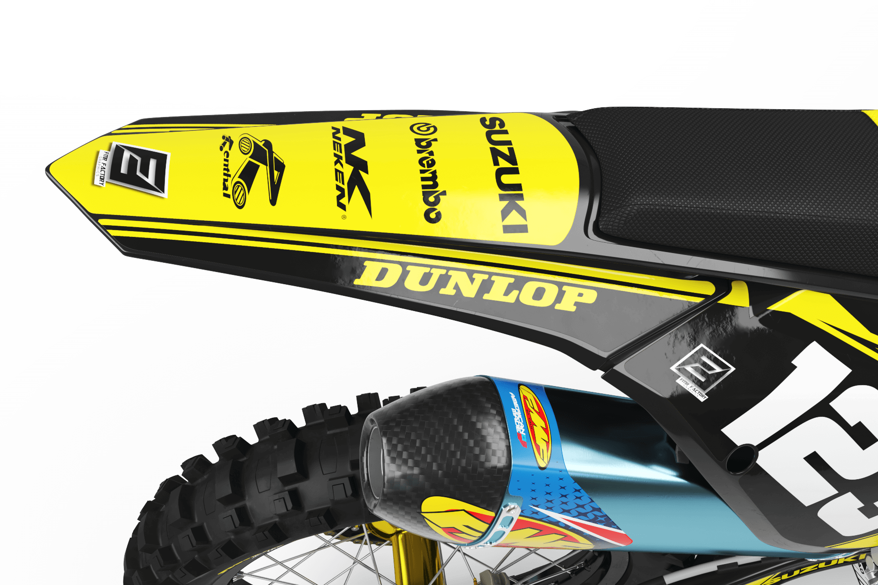 Suzuki Graphics FACTORY Neken BLACK YELLOW : Give style to your bike