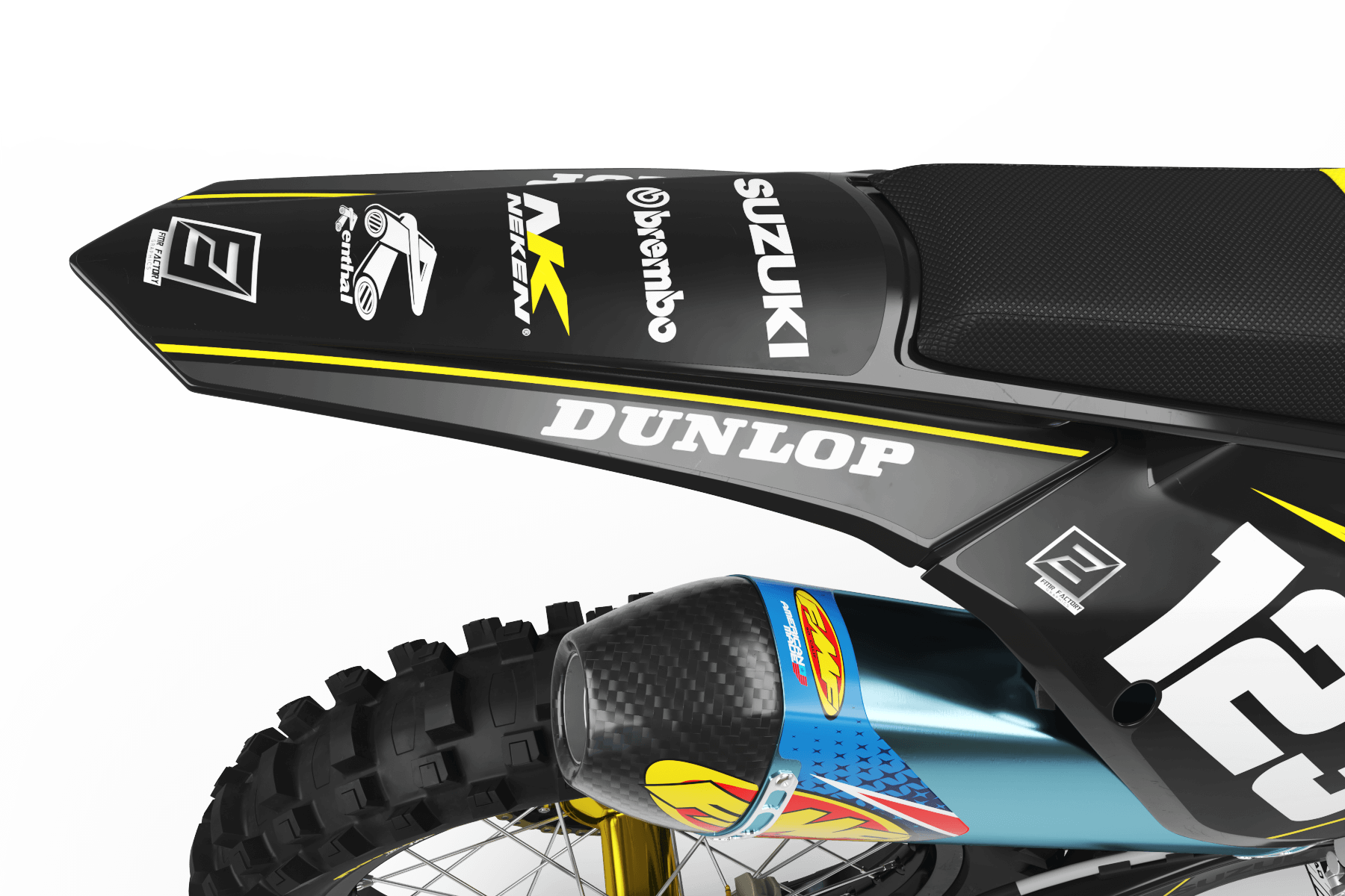 Suzuki Graphics FACTORY NEKEN BLACK MATT : Give style to your bike