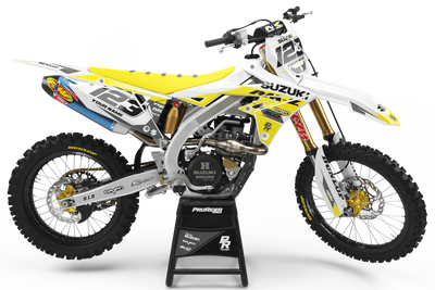 SUZUKI Graphics Kit BUD RACING Yellow And White