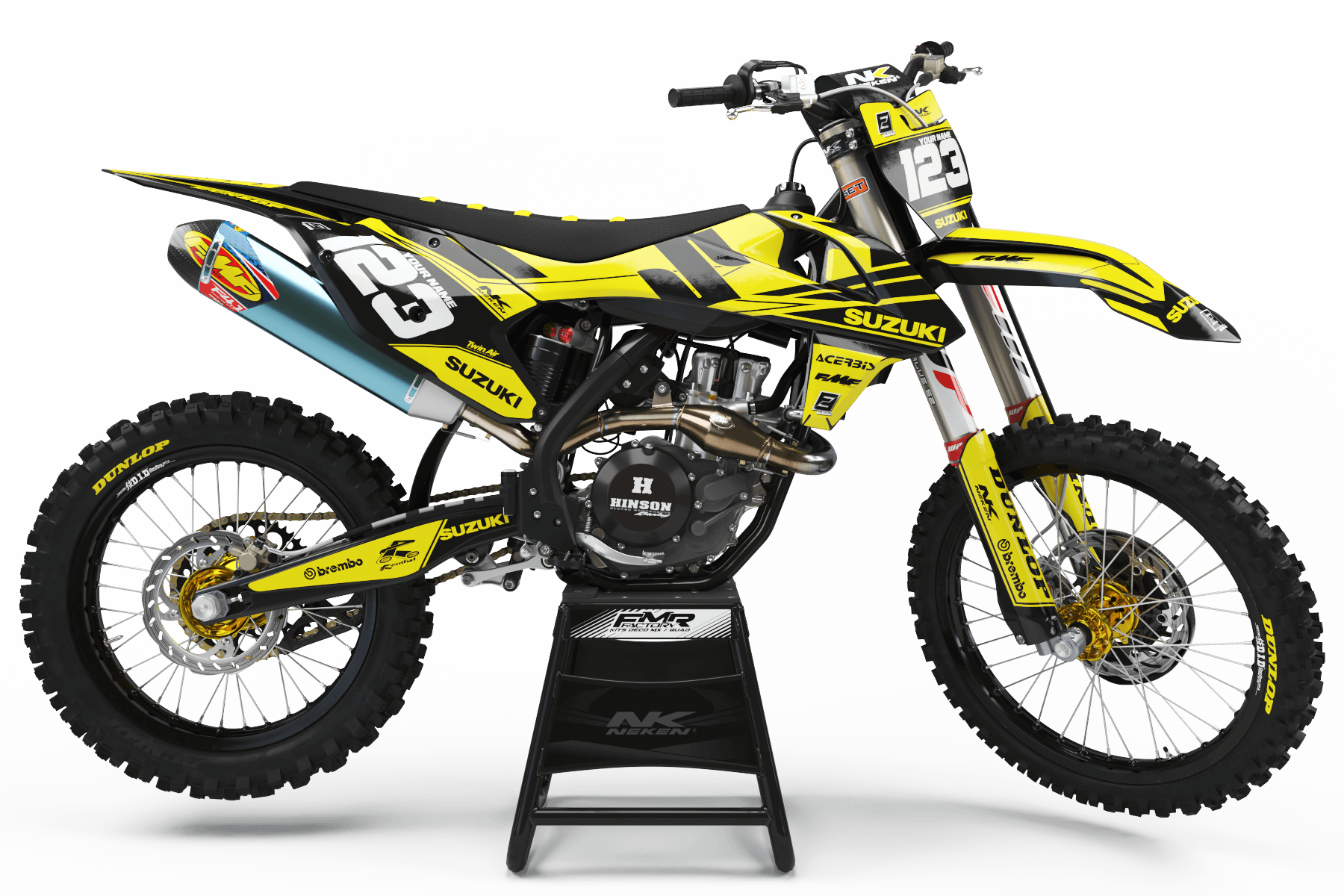 Suzuki Graphics FACTORY Neken BLACK YELLOW : Give style to your bike