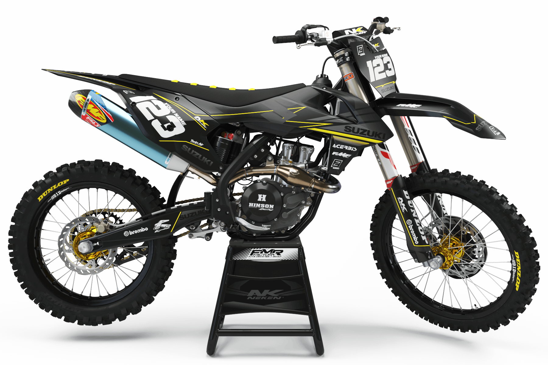 Suzuki Graphics FACTORY NEKEN BLACK MATT : Give style to your bike