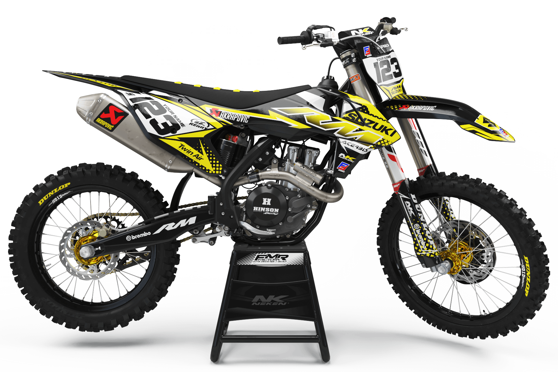 Suzuki Graphics FACTORY ENERGY YELLOW : Our best kits for Suzuki