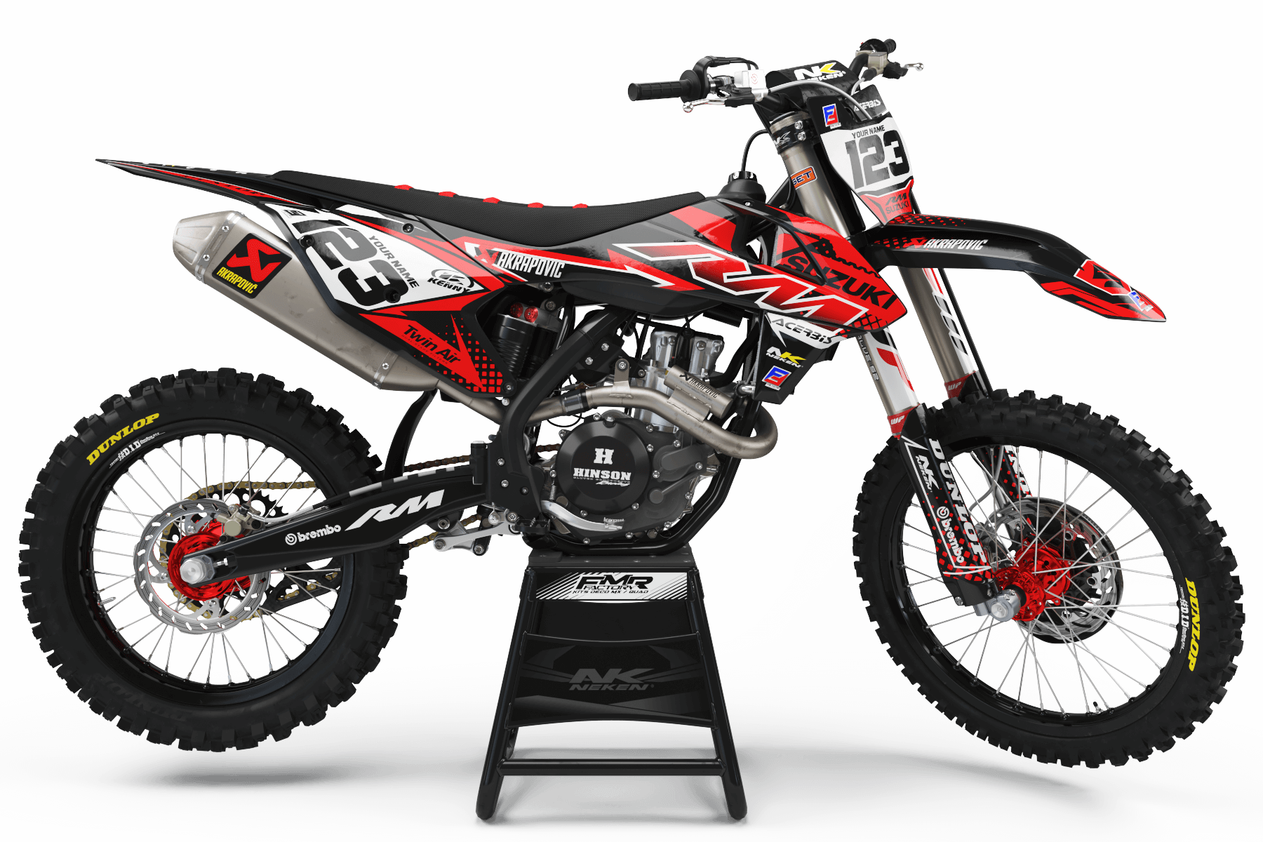 Suzuki Graphics FACTORY ENERGY RED : Our best kits for Suzuki