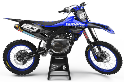 YAMAHA Graphics Kit BUD RACING Black And Blue