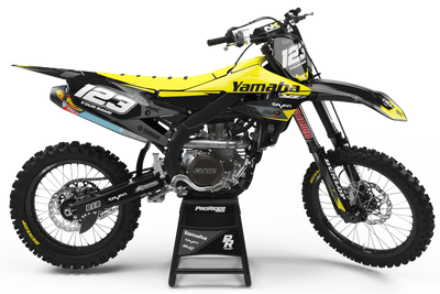 YAMAHA Graphics Kit BUD RACING Black And Yellow