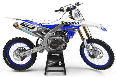 YAMAHA Graphics Kit BUD RACING Blue And White