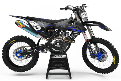 Dirt Bike Graphic kits Yamaha FACTORY NEKEN BLACK MATT : high quality