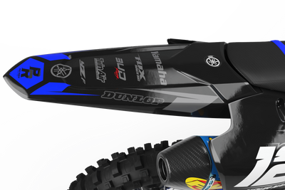 YAMAHA Graphics Kit BUD RACING Black And Blue