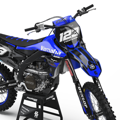 YAMAHA Graphics Kit BUD RACING Black And Blue