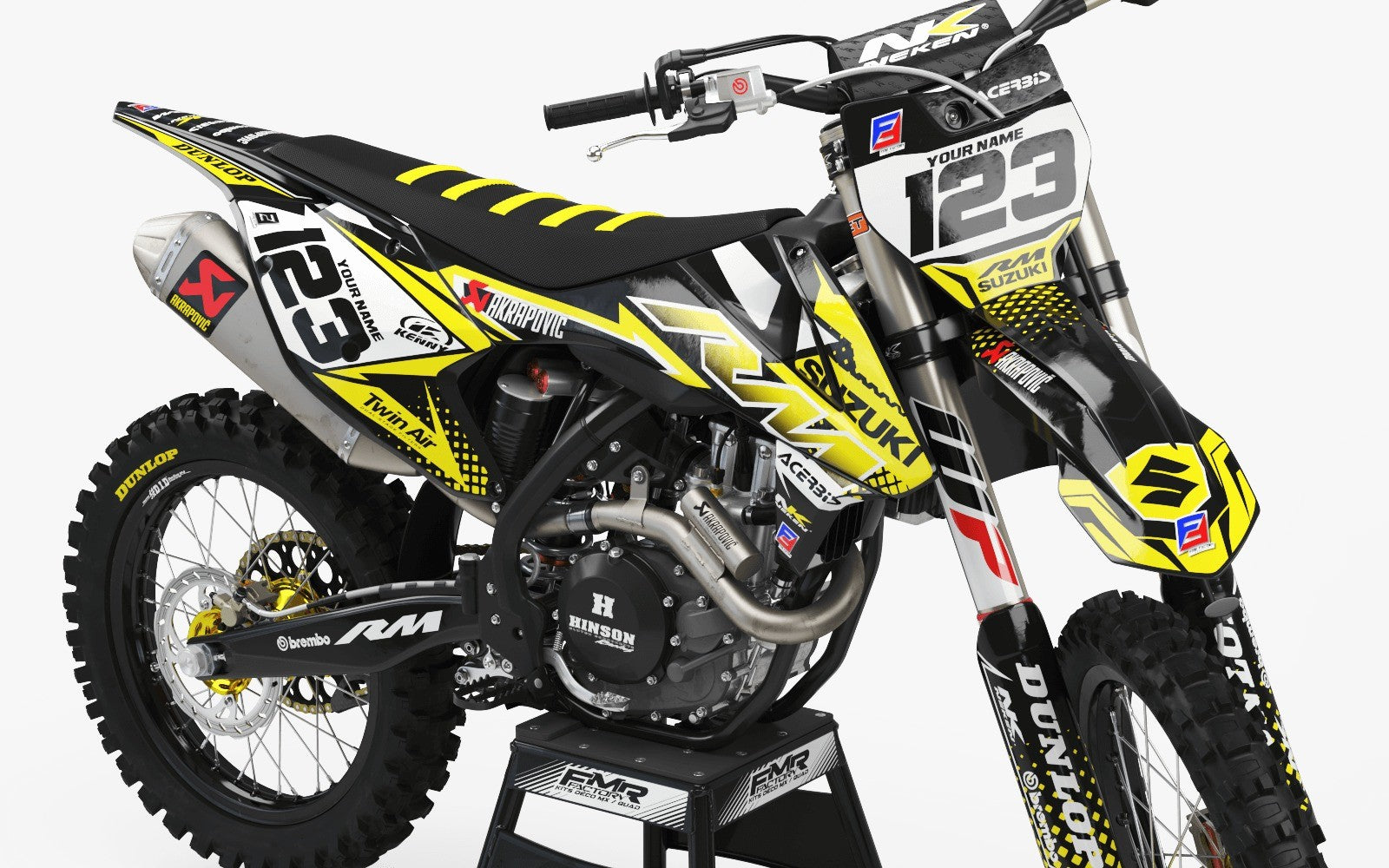 Suzuki Graphics FACTORY ENERGY YELLOW : Our best kits for Suzuki