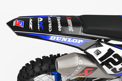 Dirt Bike Graphic kits yamaha  FACTORY ENERGY BLUE : Ultra-resistant glue