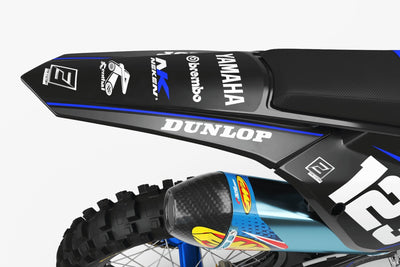 Dirt Bike Graphic kits Yamaha FACTORY NEKEN BLACK MATT : high quality
