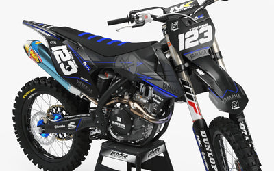 Dirt Bike Graphic kits Yamaha FACTORY NEKEN BLACK MATT : high quality