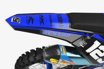 Dirt Bike Graphic kits Yamaha FACTORY Neken BLACK BLUE : high quality