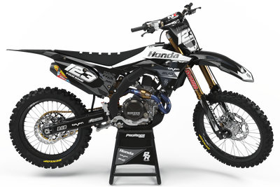 HONDA Graphics Kit BUD RACING Black And White