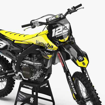 YAMAHA Graphics Kit BUD RACING Black And Yellow