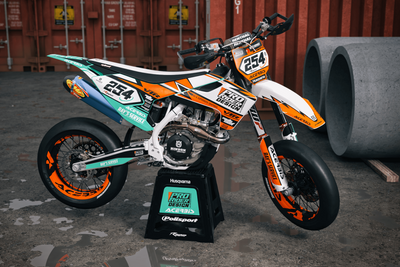Graphic kit HUSQVARNA MECHANICAL ORANGE