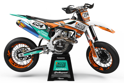 Graphic kit HUSQVARNA MECHANICAL ORANGE