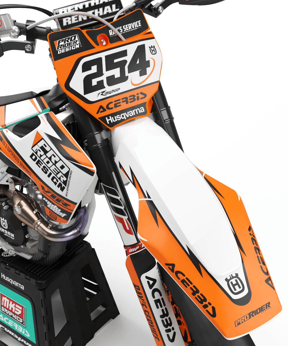 Graphic kit HUSQVARNA MECHANICAL ORANGE