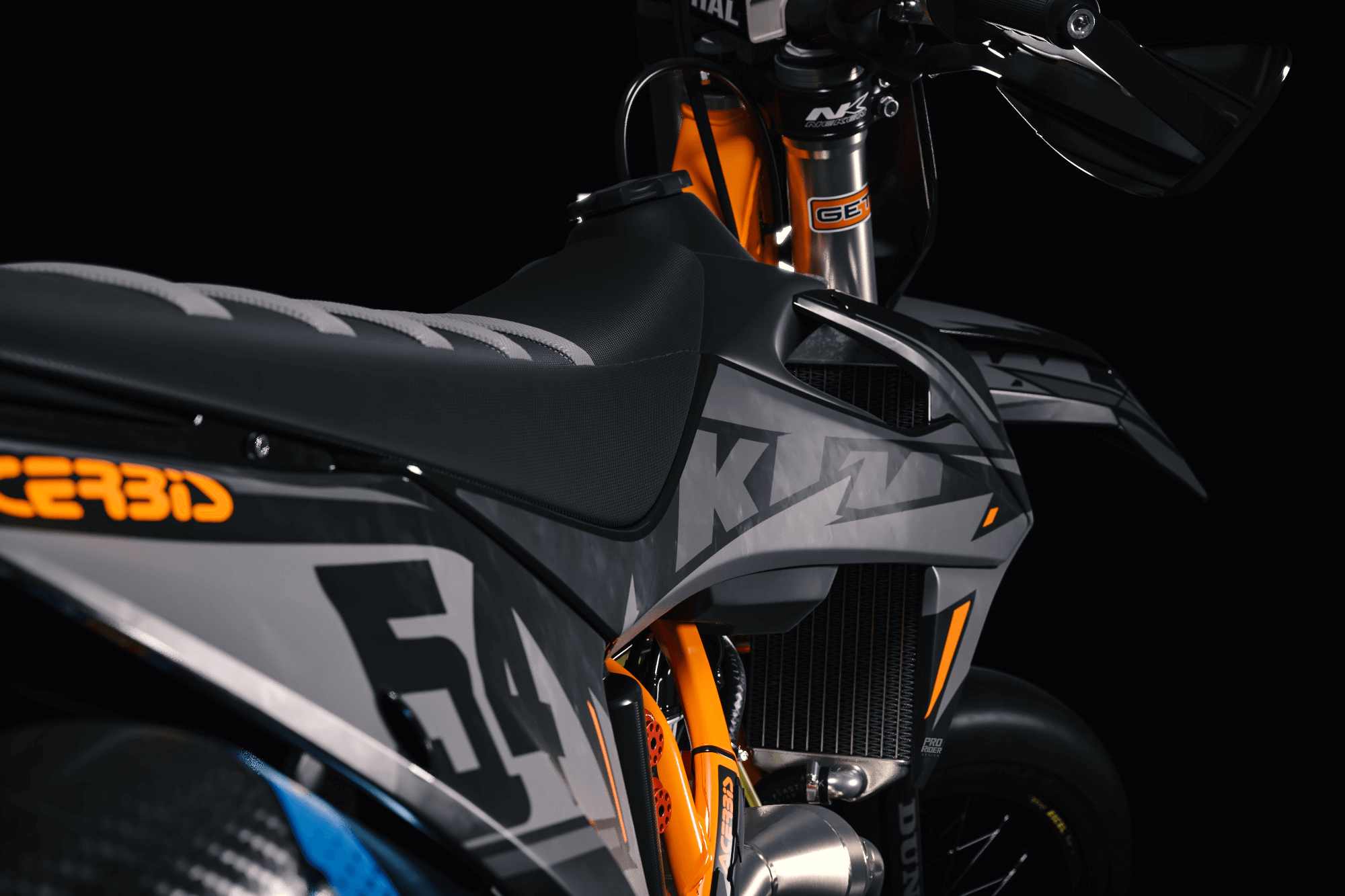 KTM Graphics Kit acerbis matte finish