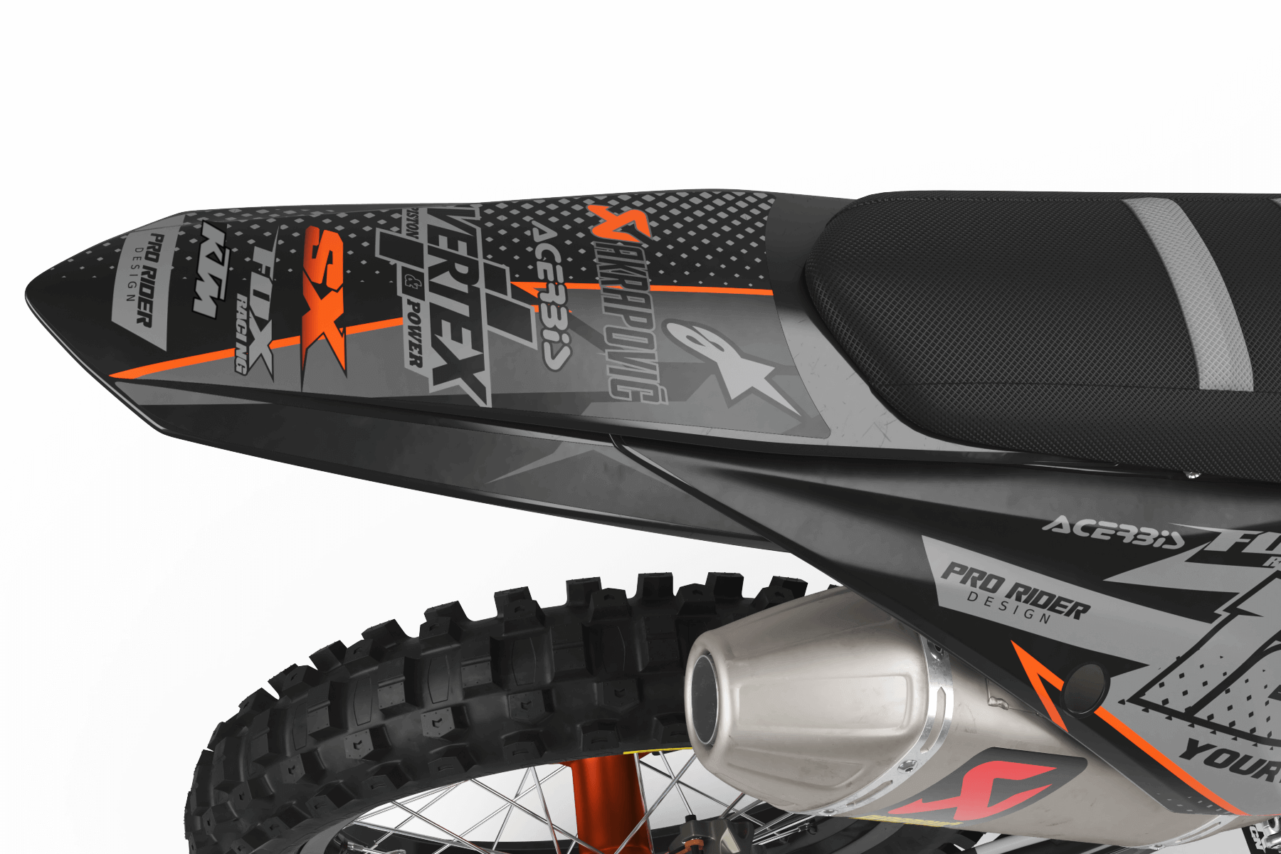 KTM Graphics Kit VERTEX Black And Orange