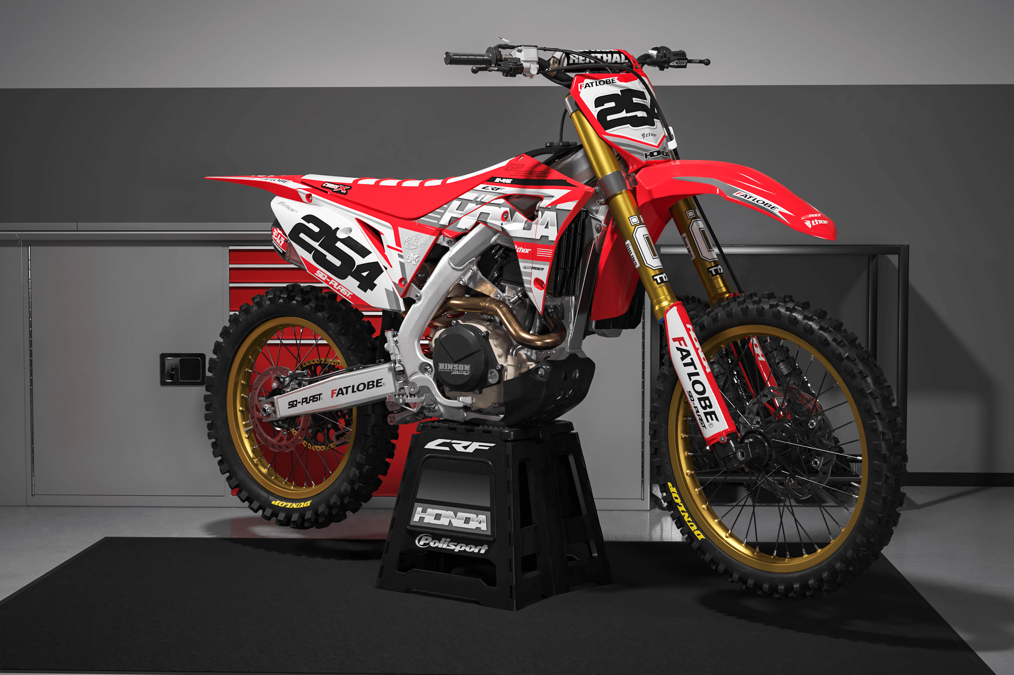 HONDA Graphics Kit RED ELEGANCE