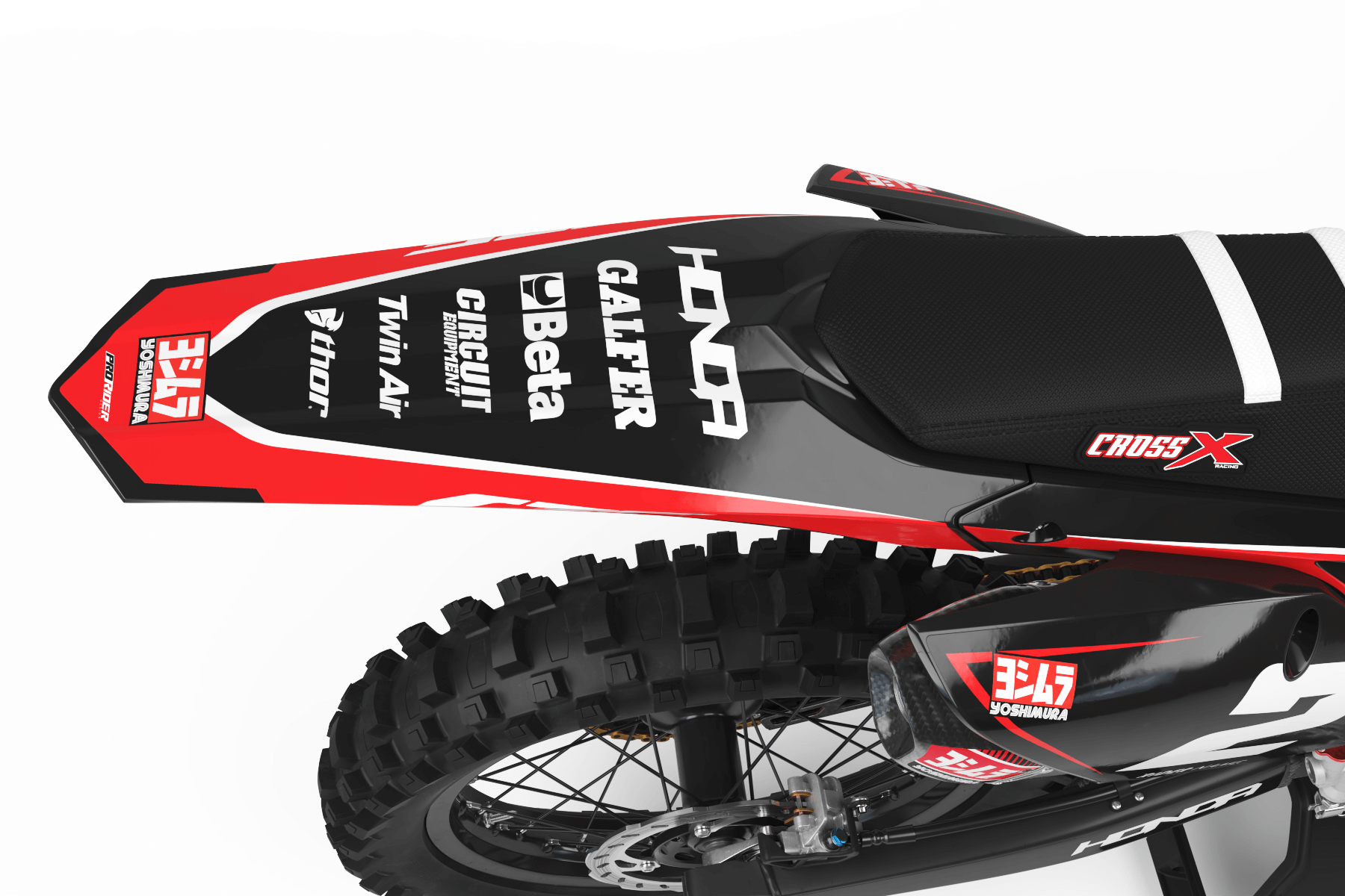 HONDA Graphics Kit RED FRAME