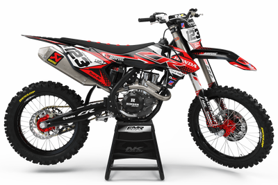 Dirt bike graphics kits honda FACTORY ENERGY Red : Very high quality