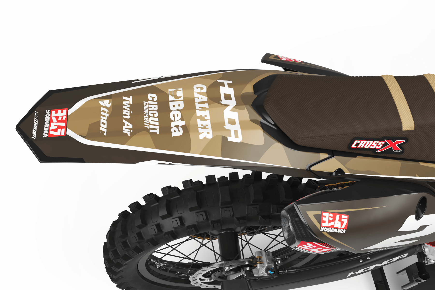HONDA Graphics Kit BROWN MAT FINISH TOUCH