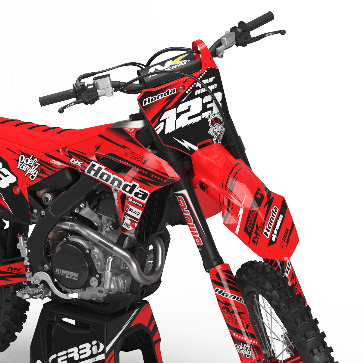 HONDA Graphics Kit JUST1 RED