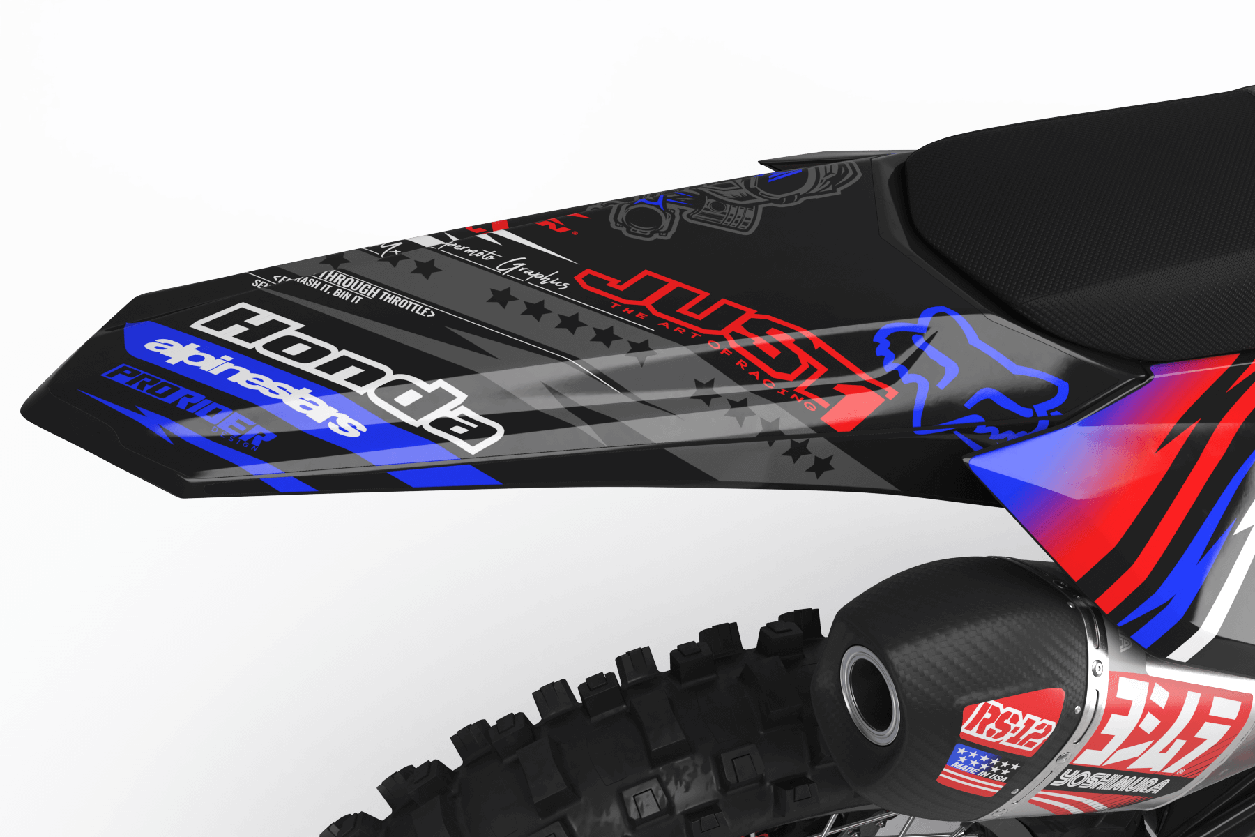 HONDA Graphics Kit JUST1 BLACK