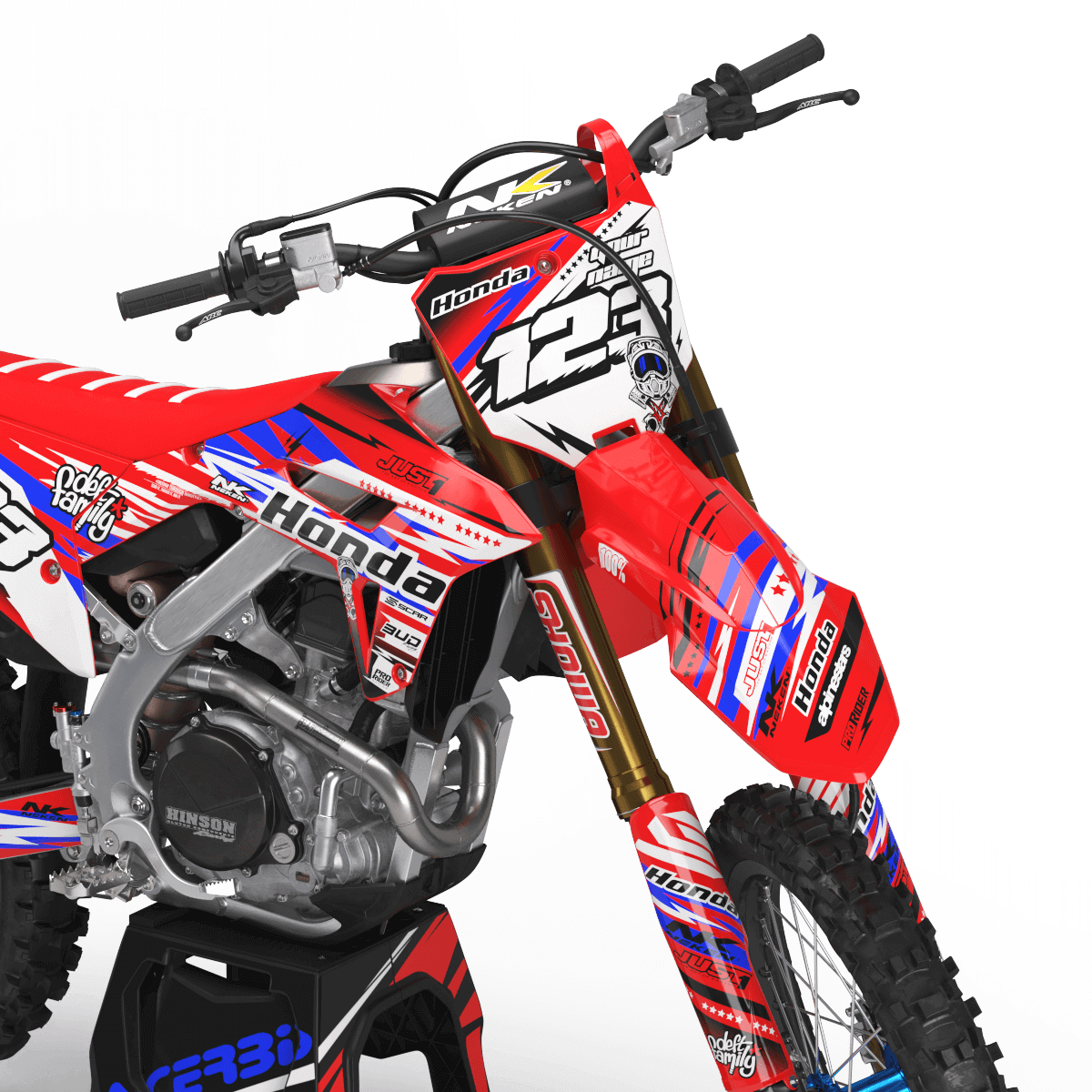 HONDA Graphics Kit JUST1 BLUE
