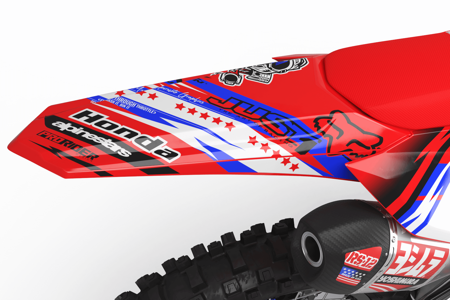 HONDA Graphics Kit JUST1 BLUE