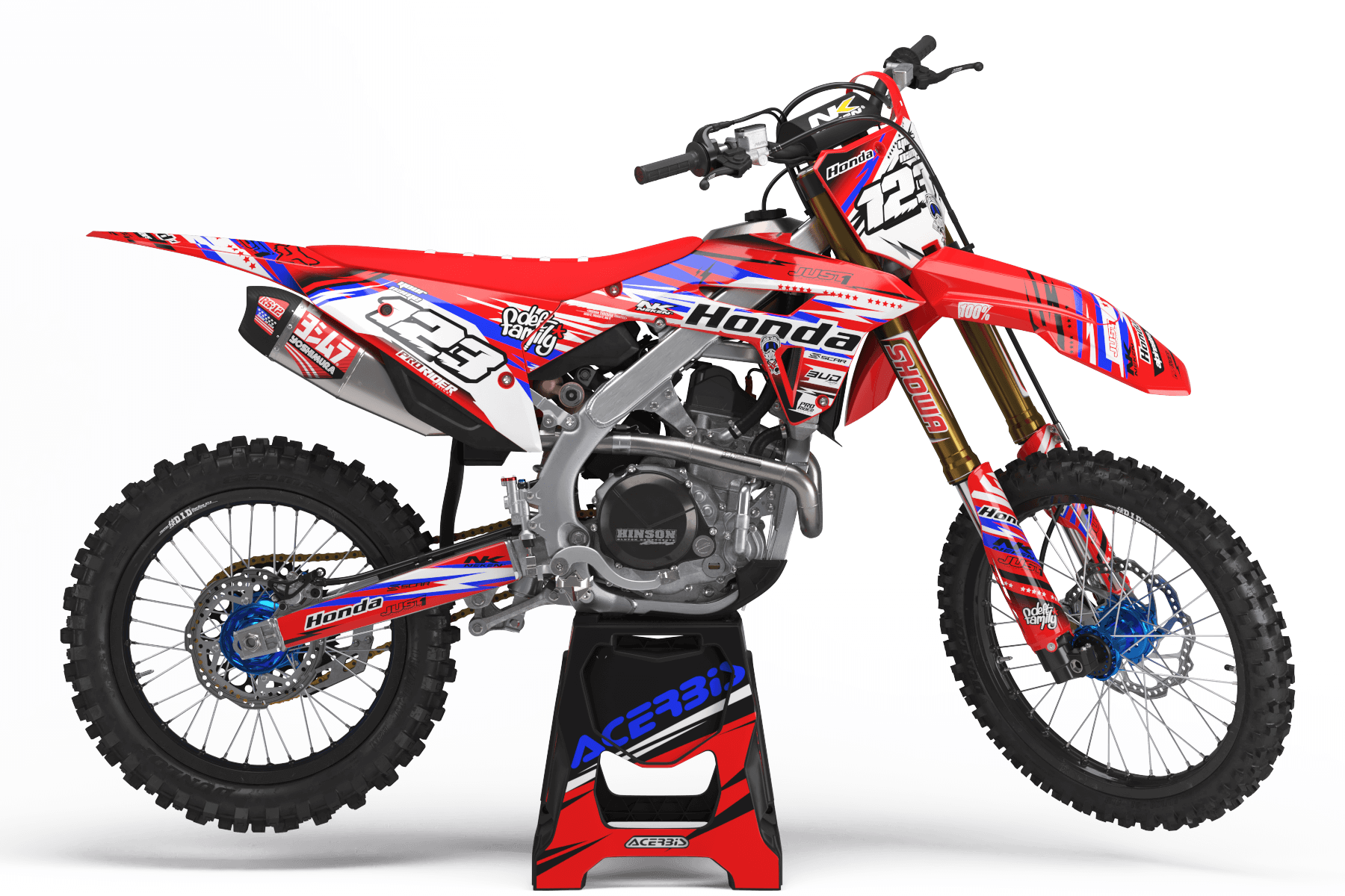 HONDA Graphics Kit JUST1 BLUE