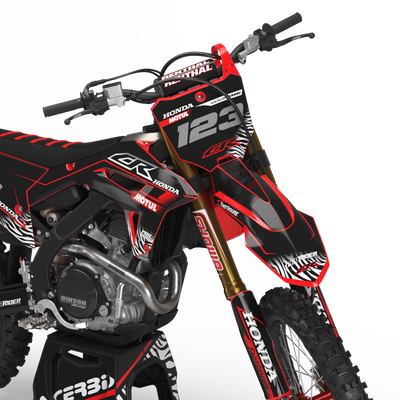 HONDA Graphics Kit MOTUL BLACK/RED