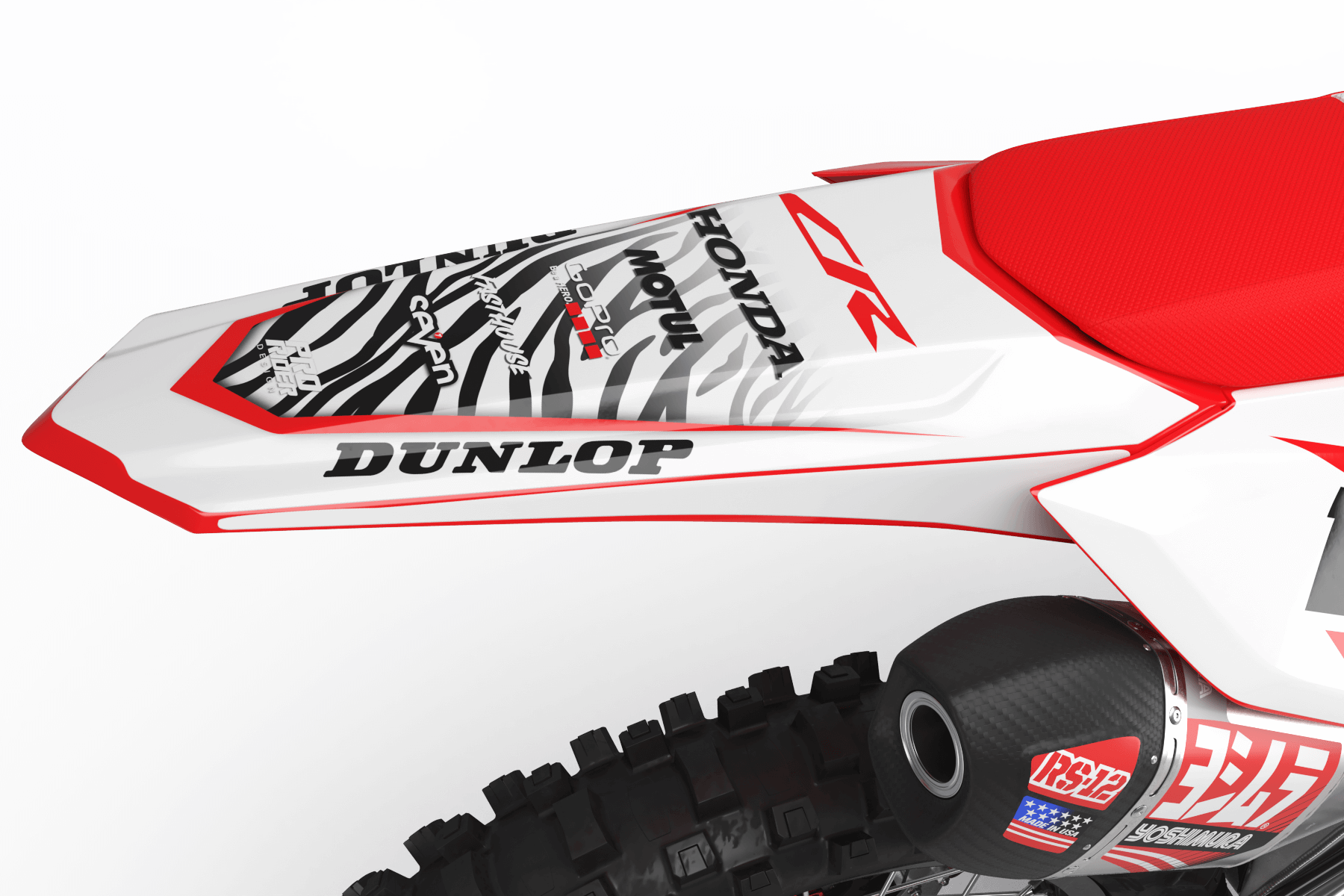 HONDA Graphics Kit MOTUL WHITE