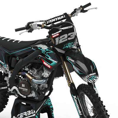 KAWASAKI Graphics Kit MOTUL TEAL