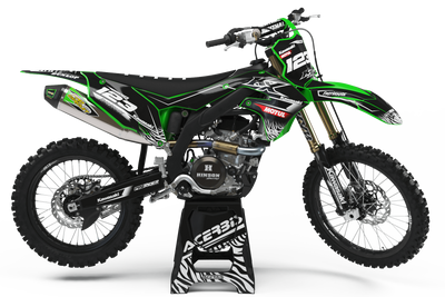 KAWASAKI Graphics Kit MOTUL black and white