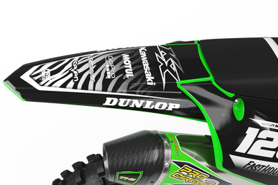 KAWASAKI Graphics Kit MOTUL black and white